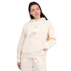 Dallas Cowboys Starter Women's Pastels Relaxed Travel Hoodie - Cream - NFL