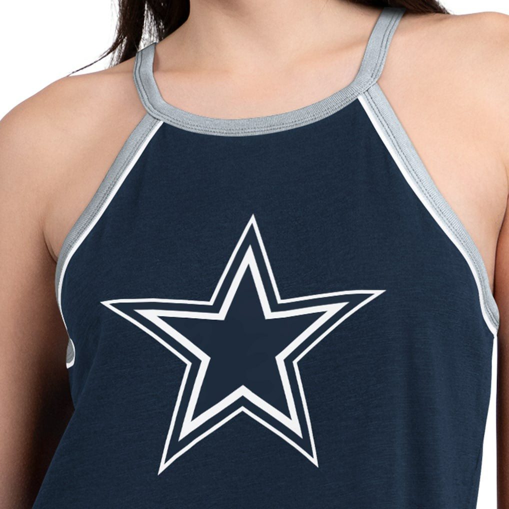 Dallas Cowboys G-III 4Her by Carl Banks Women's Redemption Win Slub Tank Top - Navy - NFL