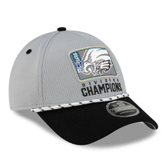 Philadelphia Eagles New Era 2025 NFC East Division Champions Locker Room Trophy Collection 9FORTY Adjustable Hat - Gray/Black - NFL