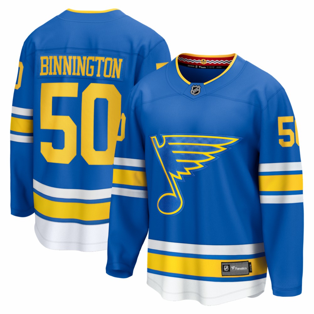 Jordan Binnington St. Louis Blues Fanatics Home Breakaway Jersey - Blue | Fanatics discount