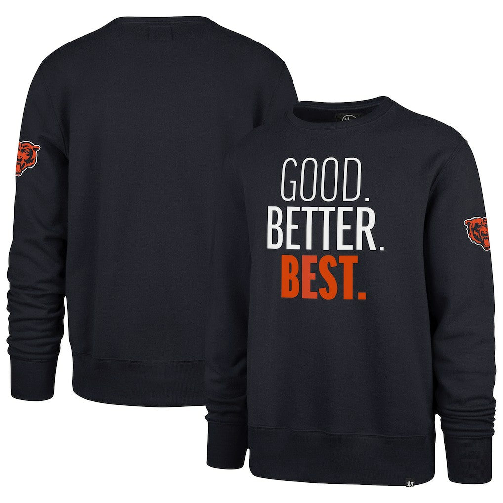 Chicago Bears '47 Good. Better. Best. Headline Sweatshirt - Navy - 47 brand