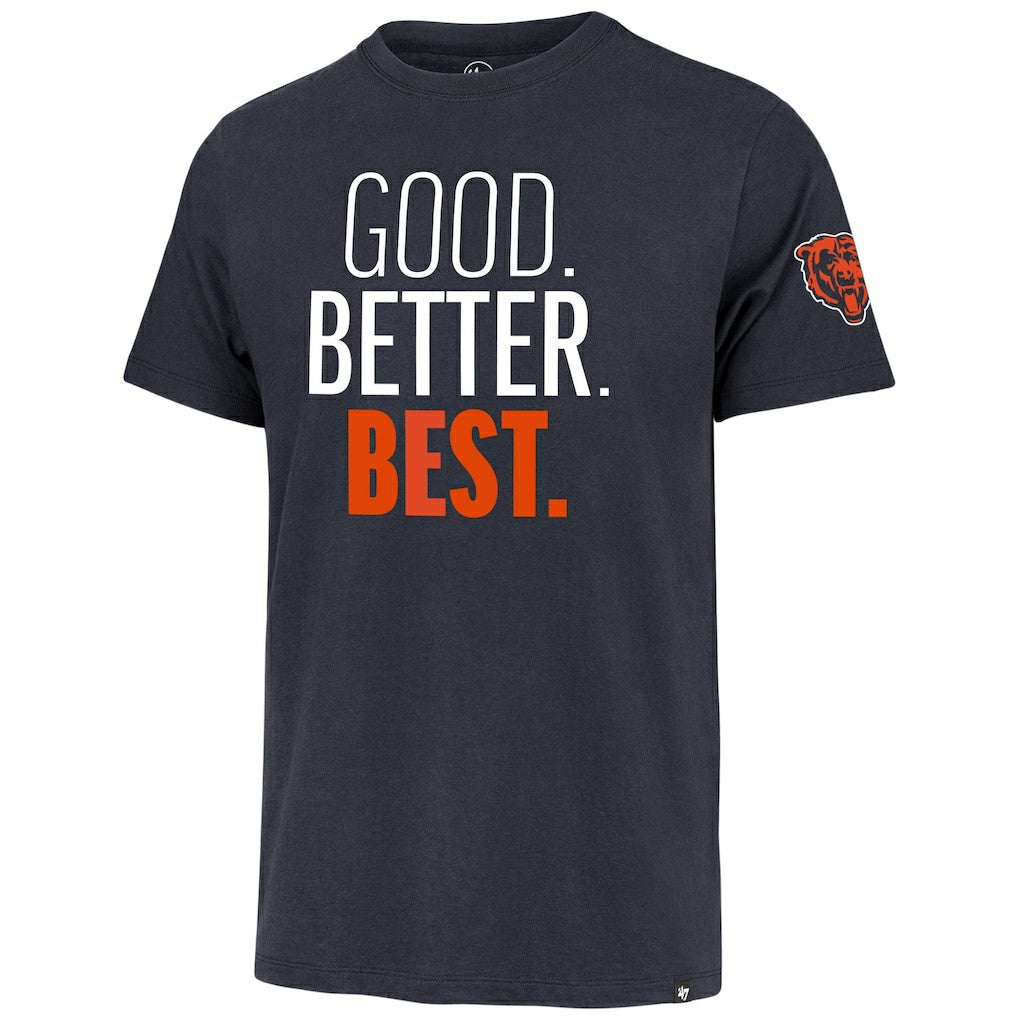 Chicago Bears '47 Good. Better. Best. Franklin T-Shirt - Navy - 47 brand