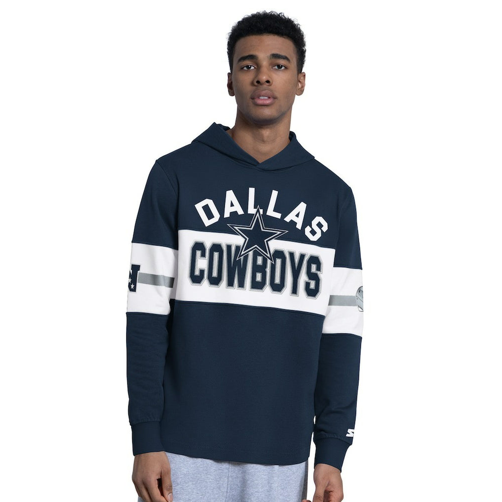 Dallas Cowboys Starter Fullback Jersey Hoodie - Navy - NFL