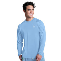 Dallas Cowboys Margaritaville Life's A Beach Long Sleeve Rashguard - Light Blue - NFL