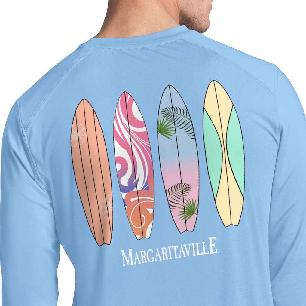 Dallas Cowboys Margaritaville Life's A Beach Long Sleeve Rashguard - Light Blue - NFL
