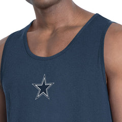 Dallas Cowboys MSX by Michael Strahan Energy Scoop Neck Tank Top - Navy - NFL