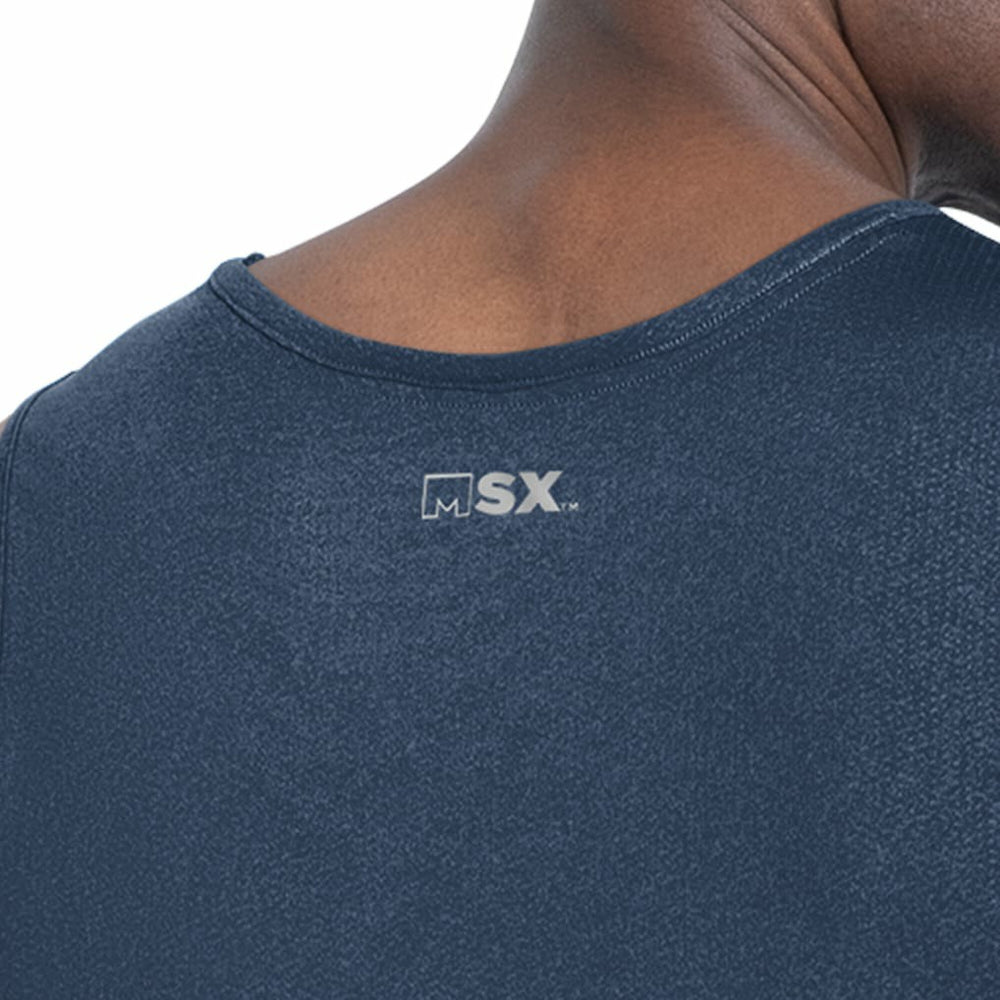 Dallas Cowboys MSX by Michael Strahan Energy Scoop Neck Tank Top - Navy - NFL