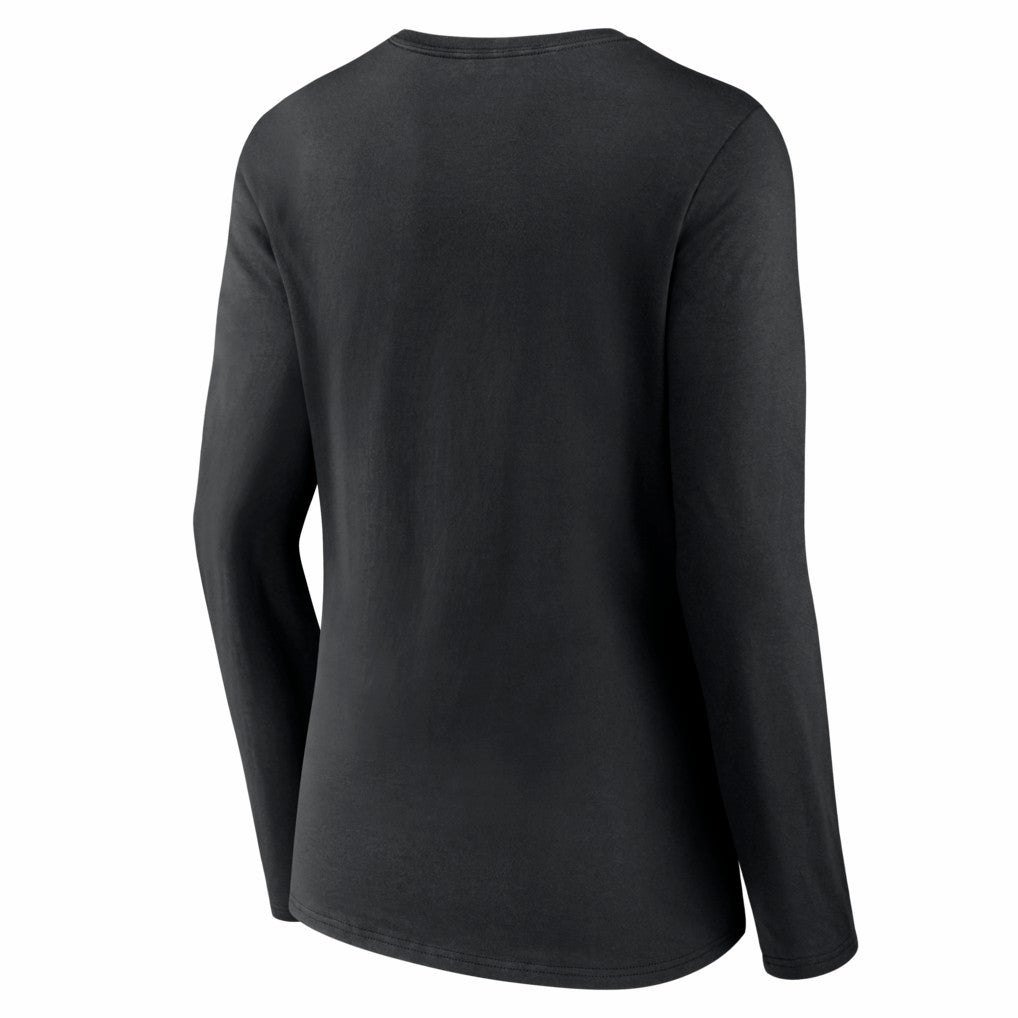 Arizona Cardinals Women's Hustle Long Sleeve V-Neck T-Shirt - Black - NFL