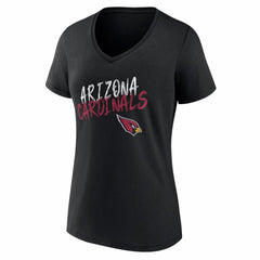 Arizona Cardinals Women's Hustle V-Neck T-Shirt - Black - NFL