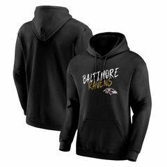 Baltimore Ravens Hustle Hoodie - Black - NFL