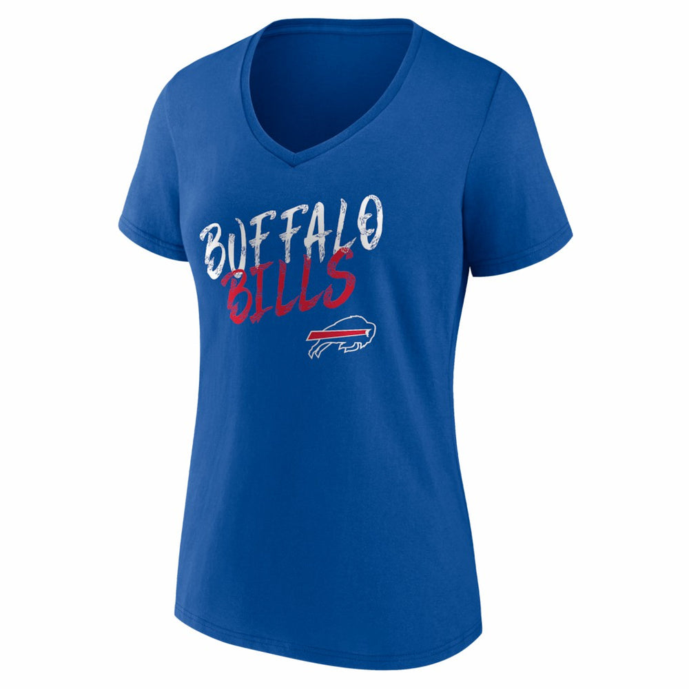 Buffalo Bills Women's Hustle V-Neck T-Shirt - Royal - NFL