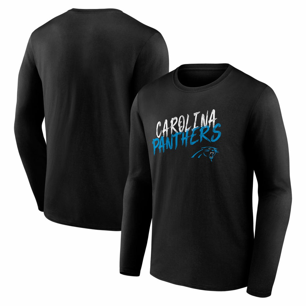 Carolina Panthers Hustle Long Sleeve T-Shirt - Black - NFL