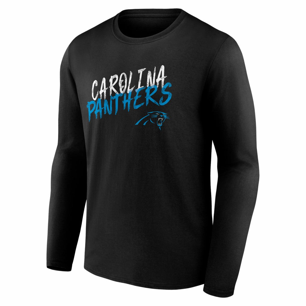 Carolina Panthers Hustle Long Sleeve T-Shirt - Black - NFL