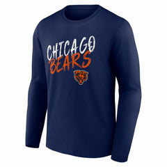 Chicago Bears Hustle Long Sleeve T-Shirt - Navy - NFL