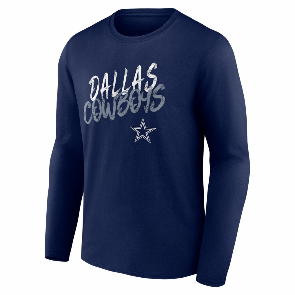 Dallas Cowboys Hustle Long Sleeve T-Shirt - Navy - NFL