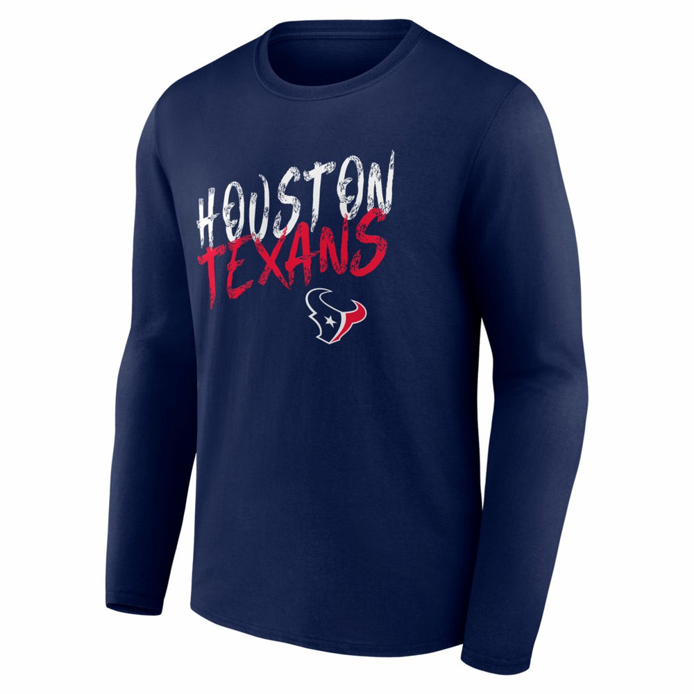 Houston Texans Hustle Long Sleeve T-Shirt - Navy - NFL