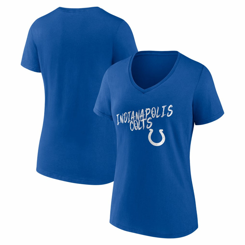 Indianapolis Colts Women's Hustle V-Neck T-Shirt - Royal - NFL