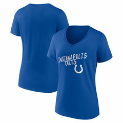 Indianapolis Colts Women's Hustle V-Neck T-Shirt - Royal - NFL