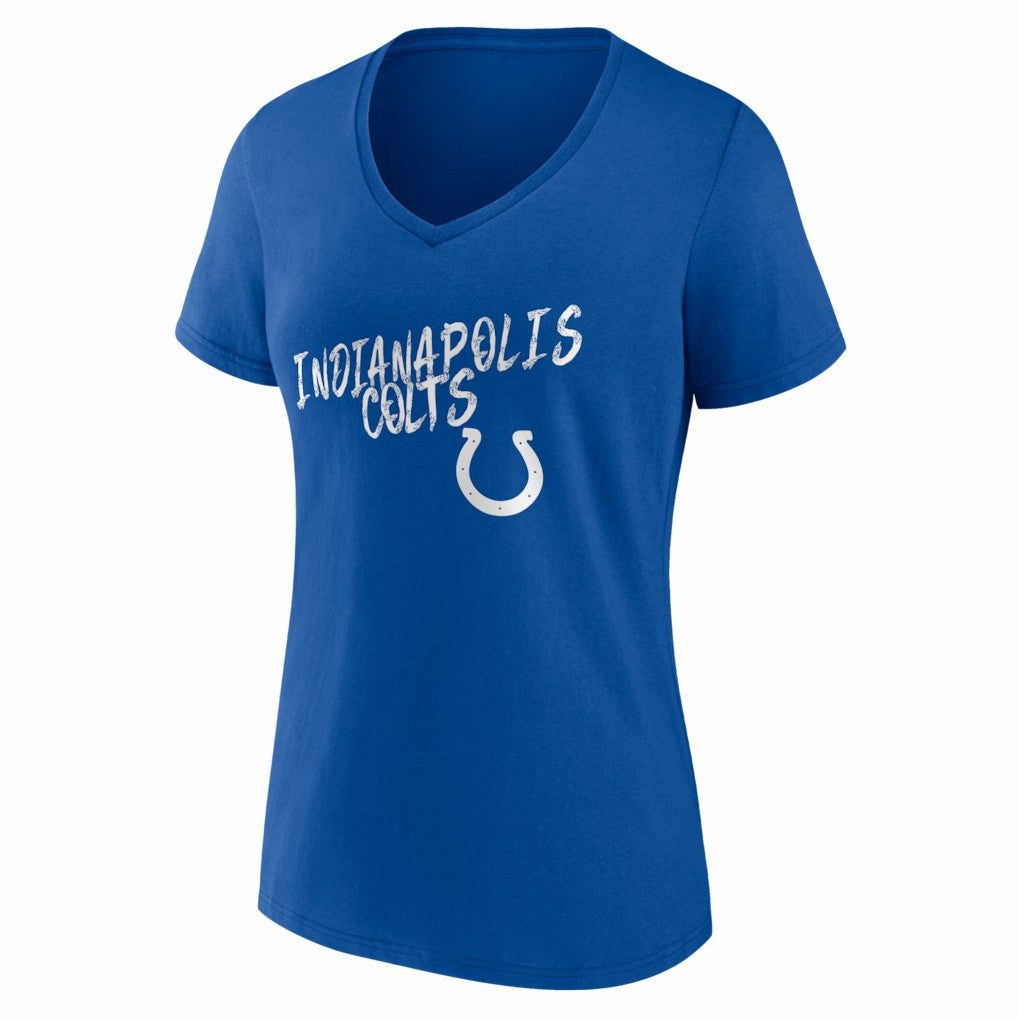 Indianapolis Colts Women's Hustle V-Neck T-Shirt - Royal - NFL
