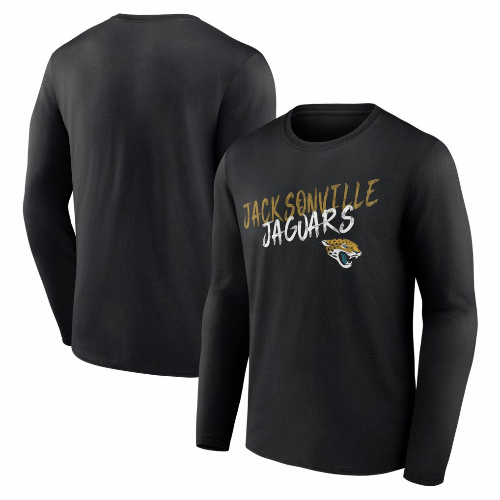 Jacksonville Jaguars Hustle Long Sleeve T-Shirt - Black - NFL
