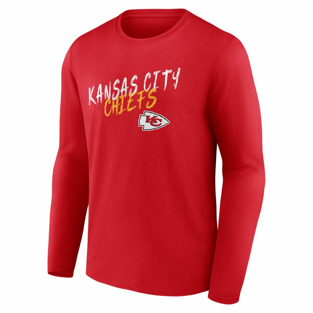 Kansas City Chiefs Hustle Long Sleeve T-Shirt - Red - NFL