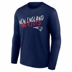 New England Patriots Hustle Long Sleeve T-Shirt - Navy - NFL