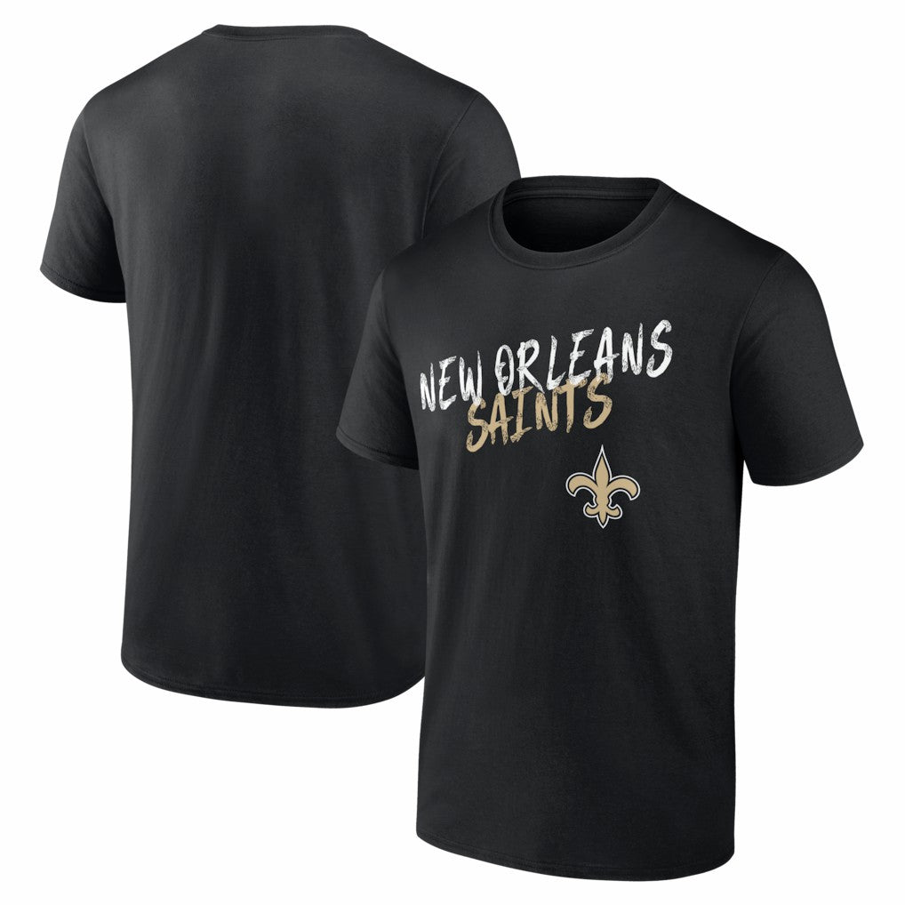 New Orleans Saints Hustle T-Shirt - Black - NFL