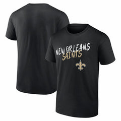 New Orleans Saints Hustle T-Shirt - Black - NFL