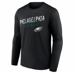 Philadelphia Eagles Hustle Long Sleeve T-Shirt - Black - NFL