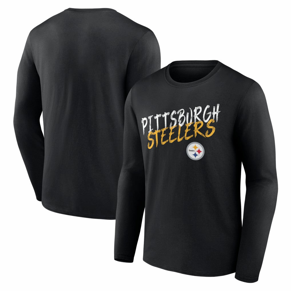 Pittsburgh Steelers Hustle Long Sleeve T-Shirt - Black - NFL