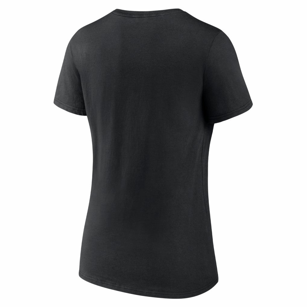 Pittsburgh Steelers Women's Hustle V-Neck T-Shirt - Black - NFL