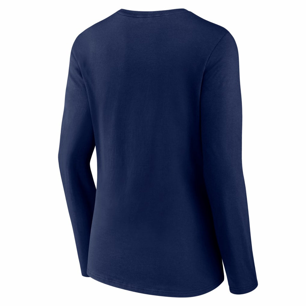 Seattle Seahawks Women's Hustle Long Sleeve V-Neck T-Shirt - College Navy - NFL