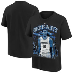Nike Ja Morant Memphis Grizzlies Youth City Edition Player T-Shirt Black