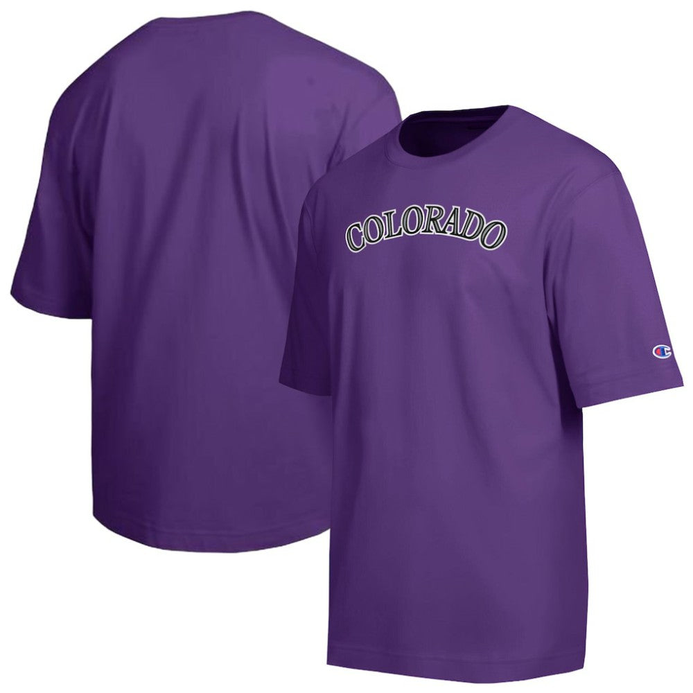 Colorado Rockies Champion All Star Chenille Wordmark T-Shirt for sale