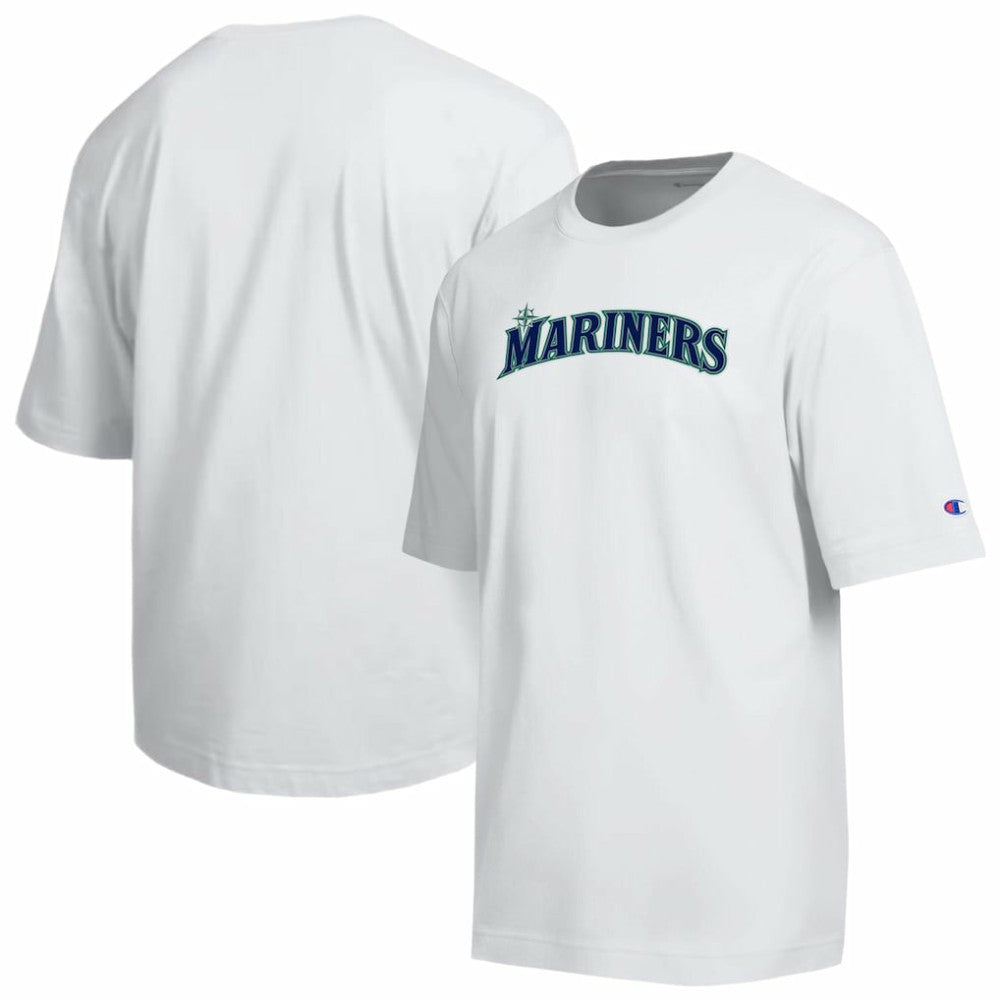 Seattle Mariners Champion All Star Arched Chenille Wordmark T-Shirt Near Me