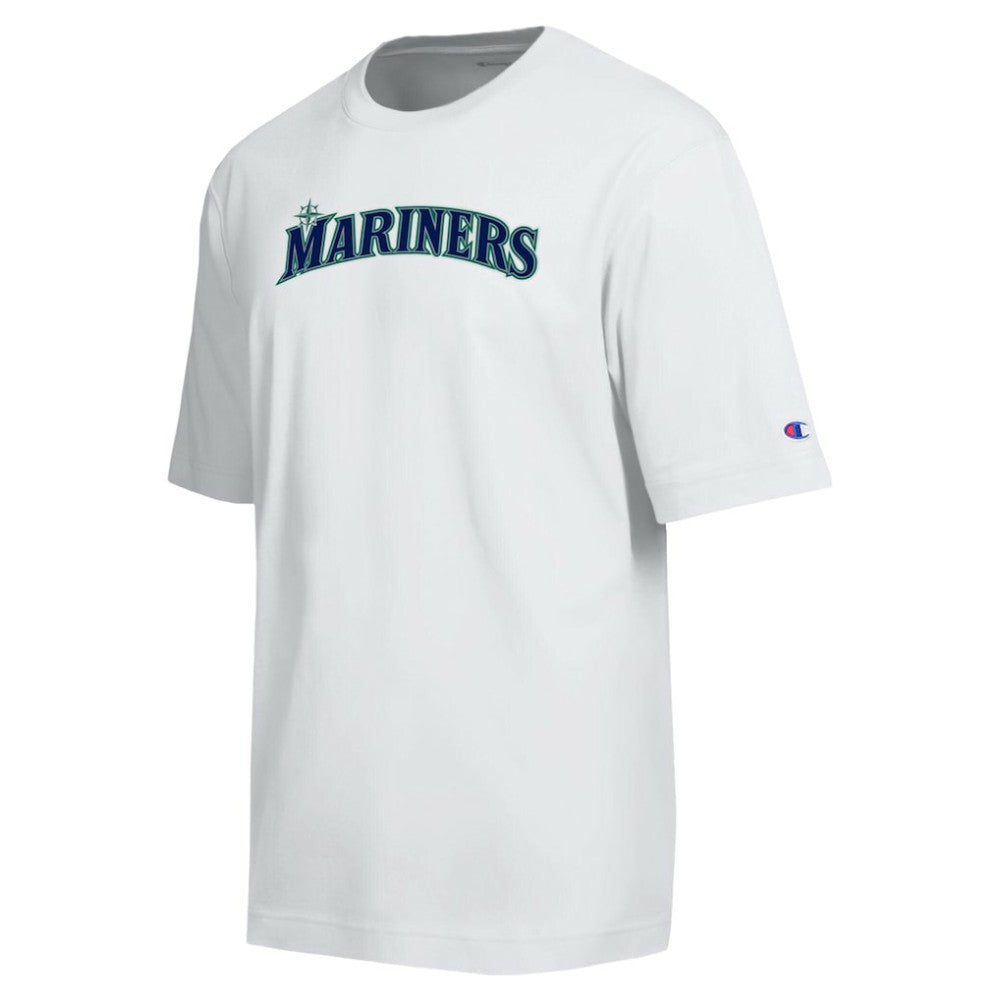 Seattle Mariners Champion All Star Arched Chenille Wordmark T-Shirt Near Me