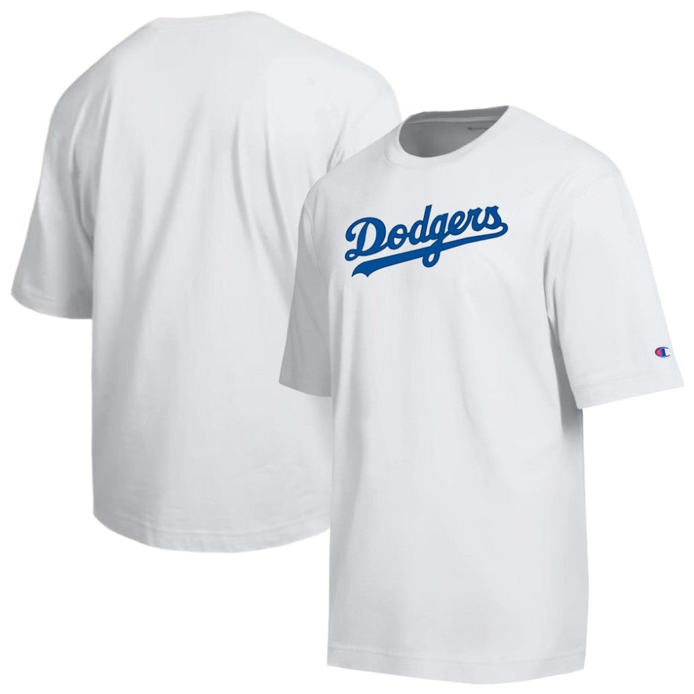 Los Angeles Dodgers Champion All Star Arched Chenille Wordmark T-Shirt for sale