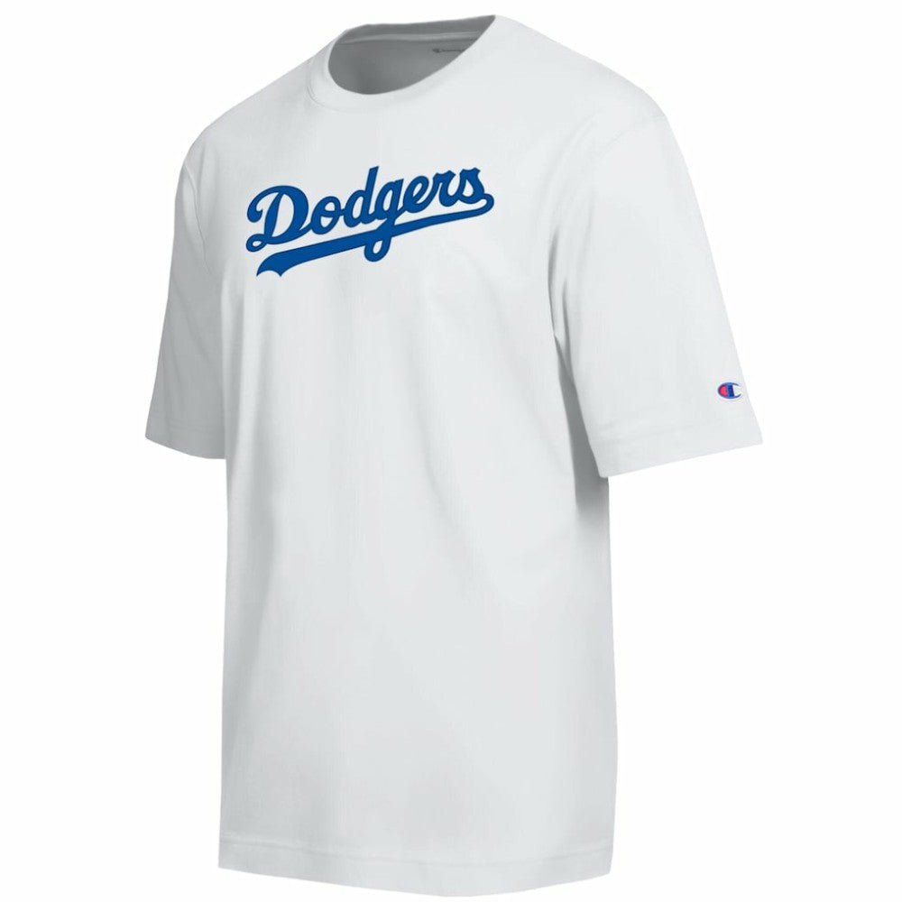 Los Angeles Dodgers Champion All Star Arched Chenille Wordmark T-Shirt for sale