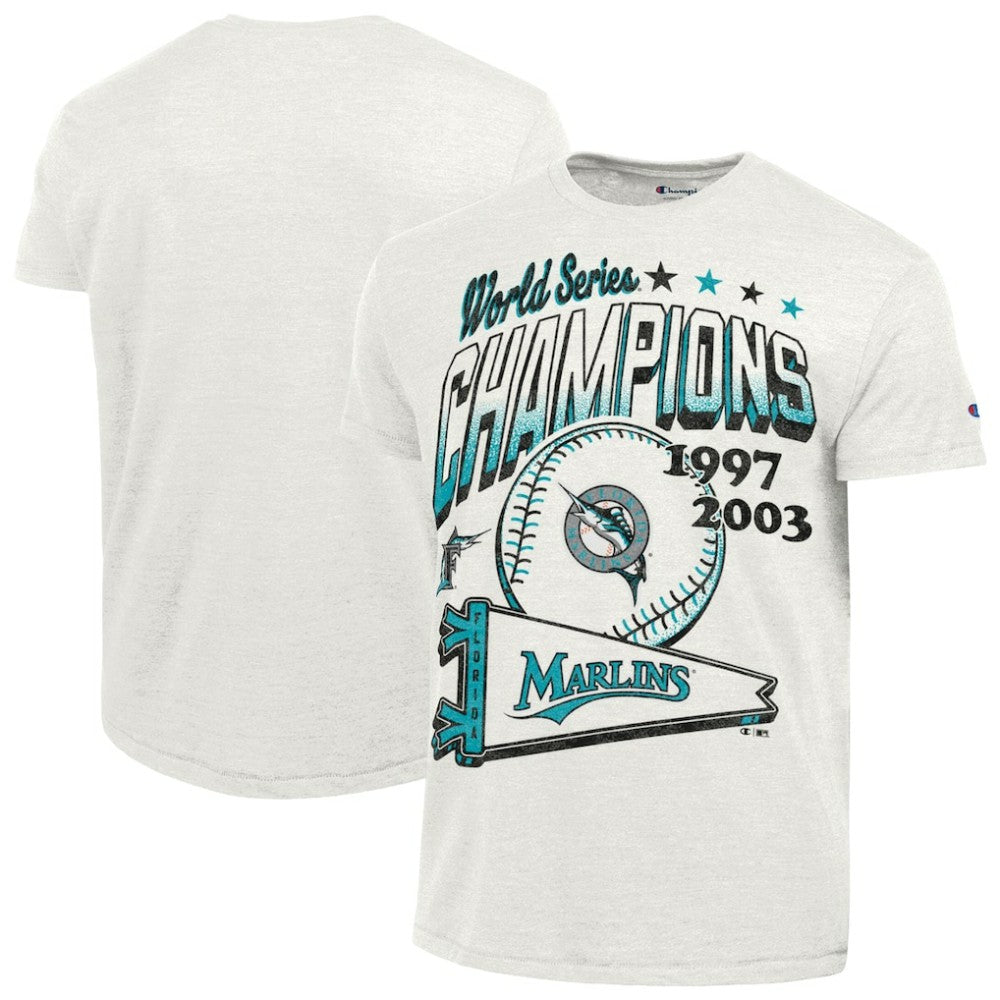 Miami Marlins Champion Winning Tradition Cooperstown Tri-Blend T-Shirt Discount