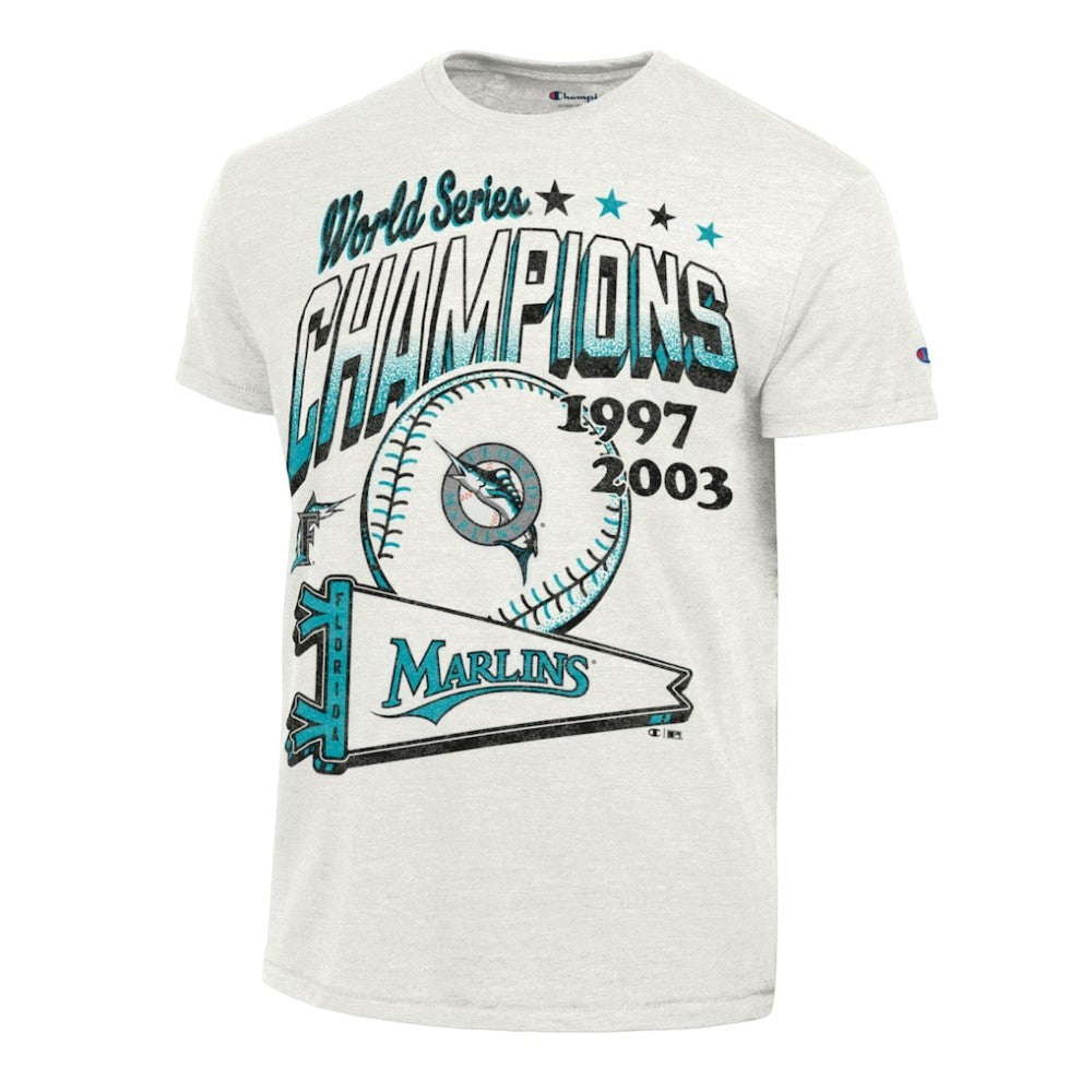 Miami Marlins Champion Winning Tradition Cooperstown Tri-Blend T-Shirt Discount