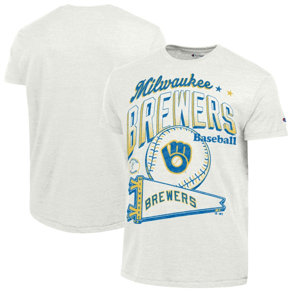 Milwaukee Brewers Champion Winning Tradition Cooperstown Tri-Blend T-Shirt Sale