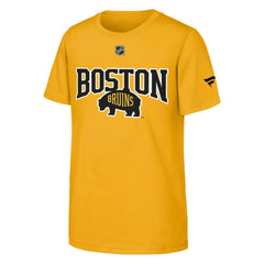 Boston Bruins Fanatics Youth 2026 NHL Stadium Series Authentic Locker Room T-Shirt - Gold | Fanatics on sale