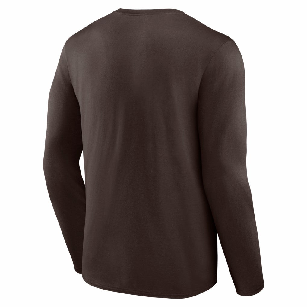 Cleveland Browns Hustle Long Sleeve T-Shirt - Brown - NFL