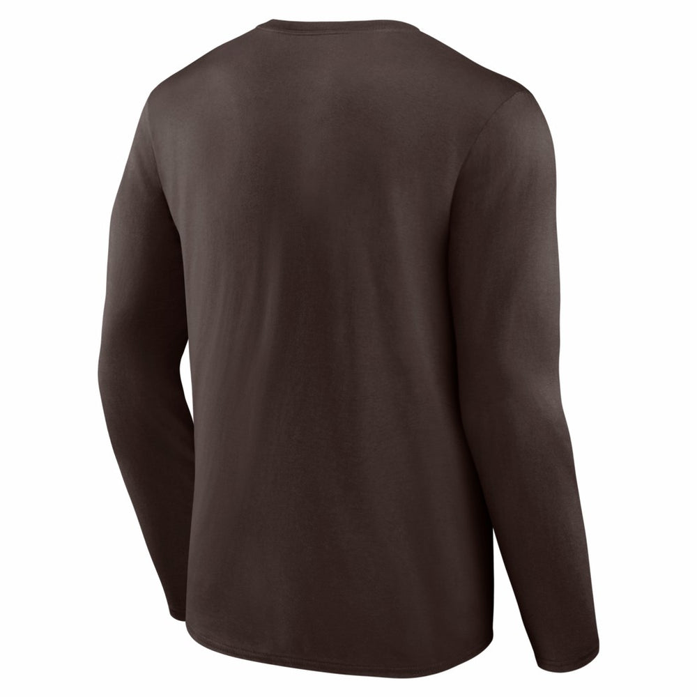 Cleveland Browns Hustle Long Sleeve T-Shirt - Brown - NFL