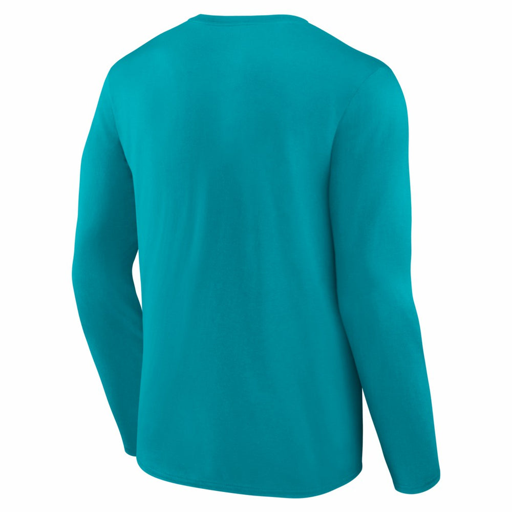Miami Dolphins Hustle Long Sleeve T-Shirt - Aqua - NFL