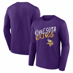 Minnesota Vikings Hustle Long Sleeve T-Shirt - Purple - NFL