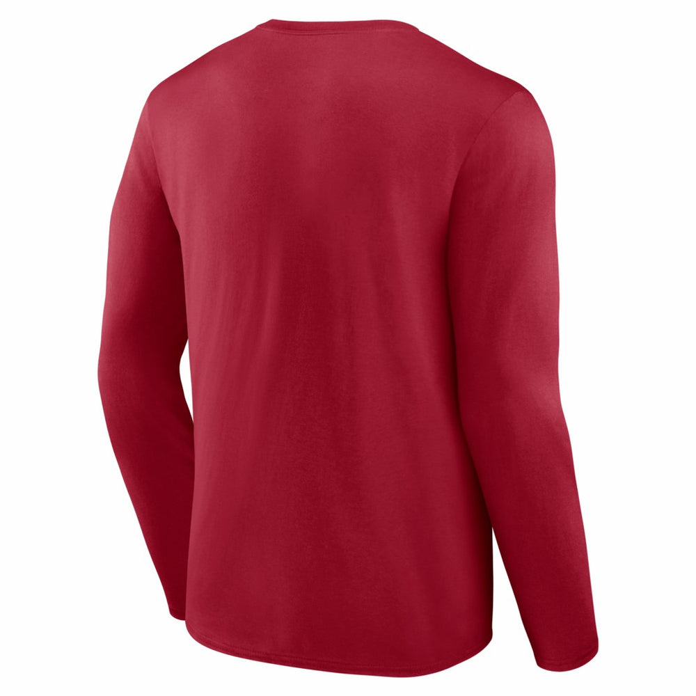 San Francisco 49ers Hustle Long Sleeve T-Shirt - Scarlet - NFL