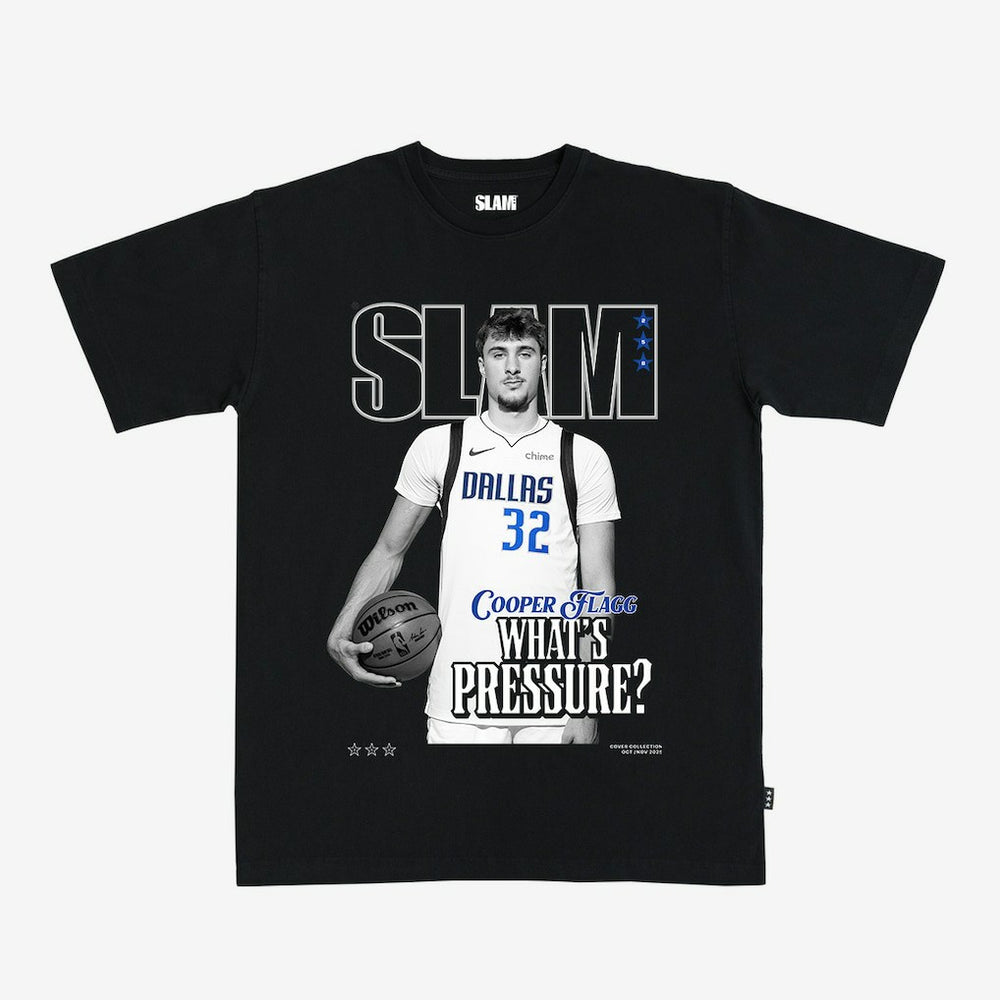 Cooper Flagg Dallas Mavericks Unisex SLAM Cover T-Shirt Black