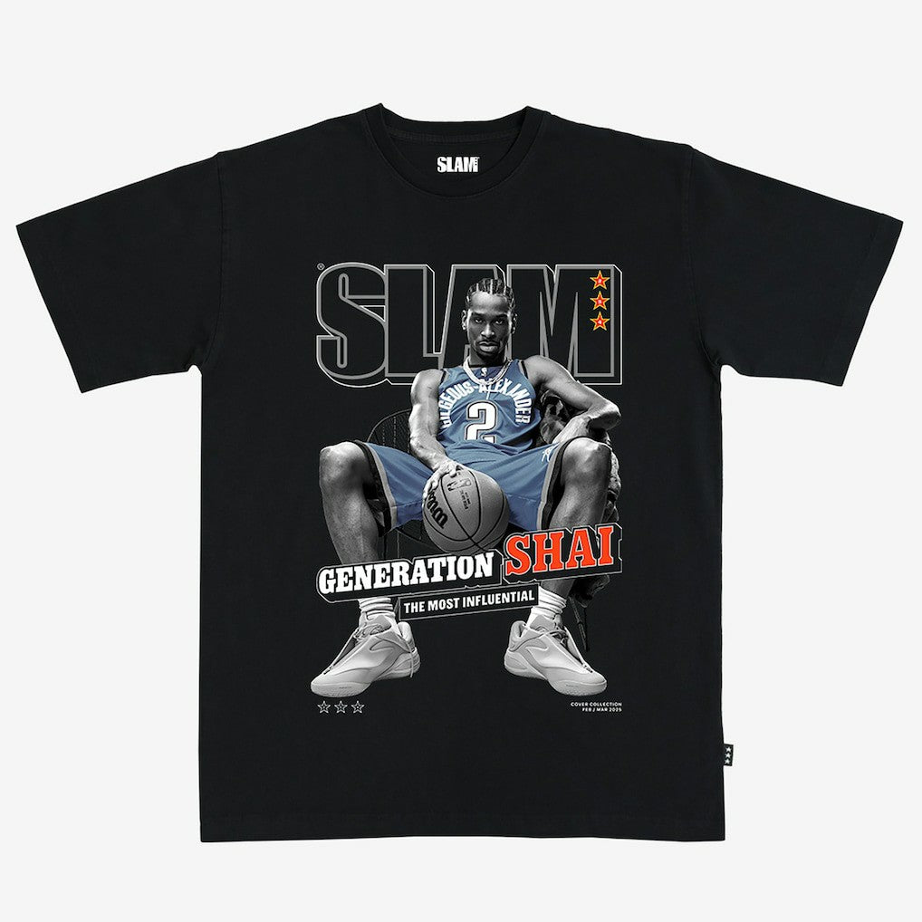 Shai Gilgeous-Alexander Oklahoma City Thunder Unisex SLAM Cover T-Shirt Black