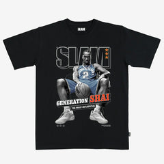 Shai Gilgeous-Alexander Oklahoma City Thunder Unisex SLAM Cover T-Shirt Black